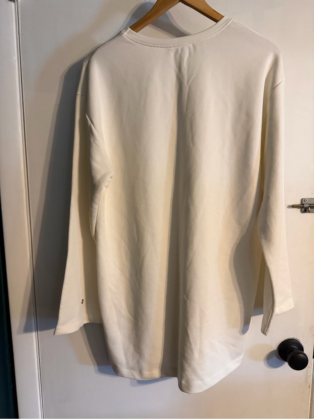 ZARA Women's White Long-Sleeve Longline Tunic, Size Small, NEW - Picture 4 of 6